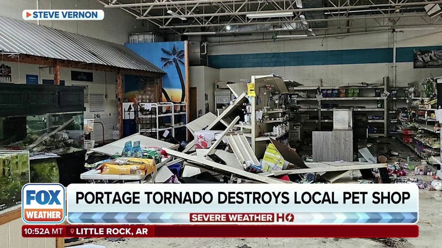 Man loses pet shop to Michigan tornado