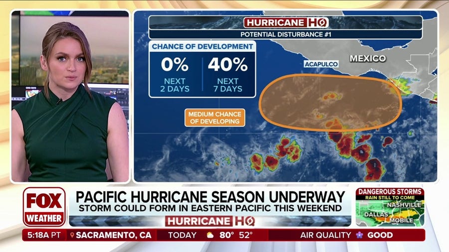 Forecasters monitoring first tropical threat of Eastern Pacific hurricane season