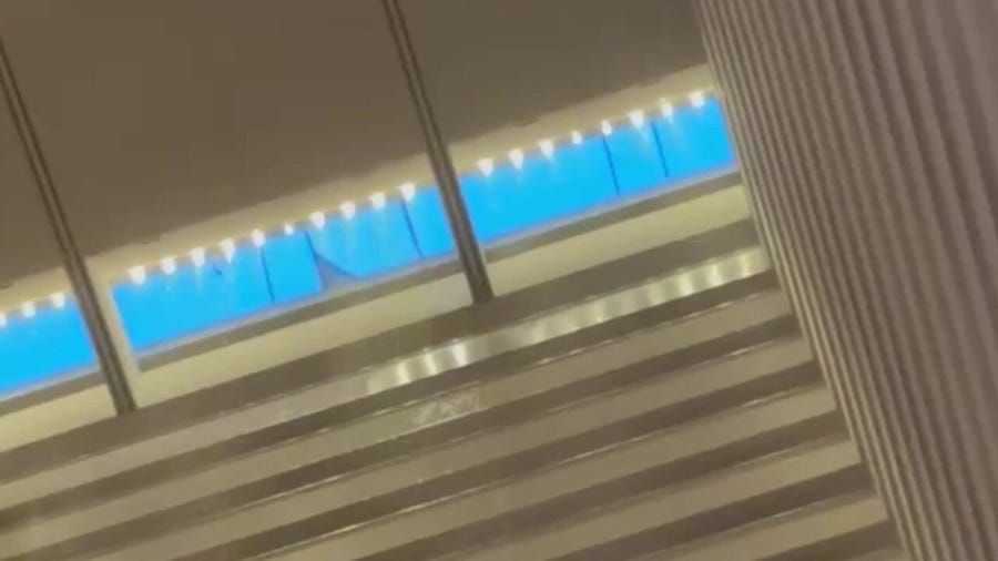 Windows blown out at hotel in Houston during severe storms