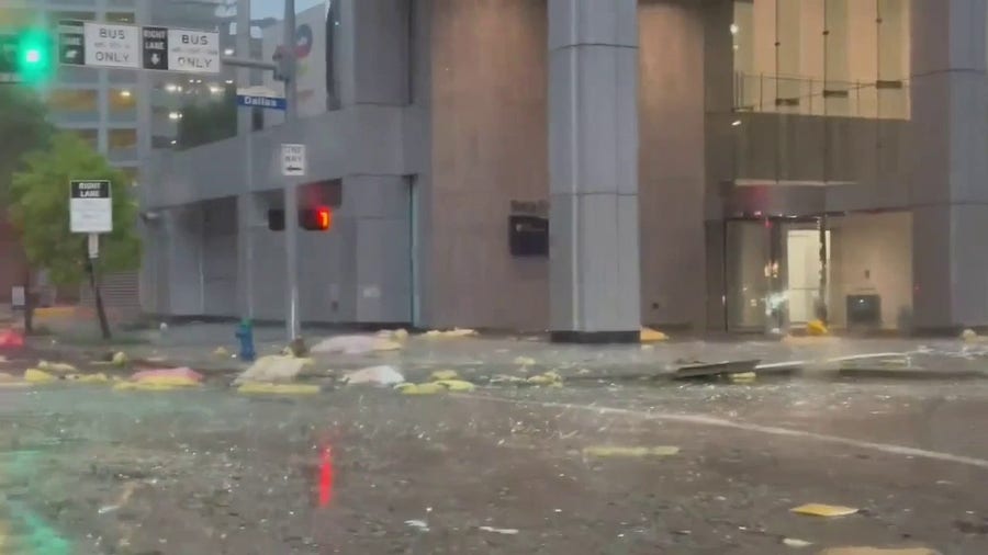 See severe storm damage from around the Houston metro