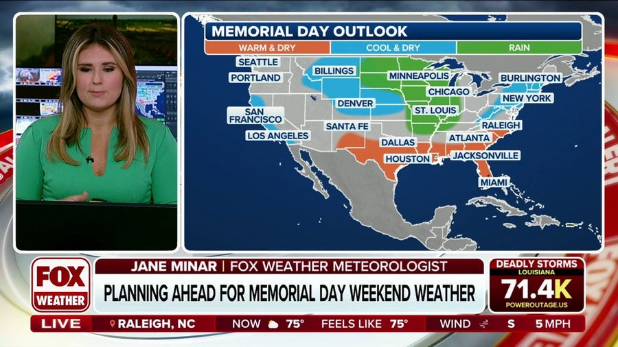 Early preview: Memorial Day weather outlook