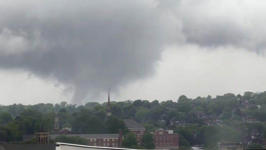 Brief tornado spotted on Friday outside of Pittsburgh
