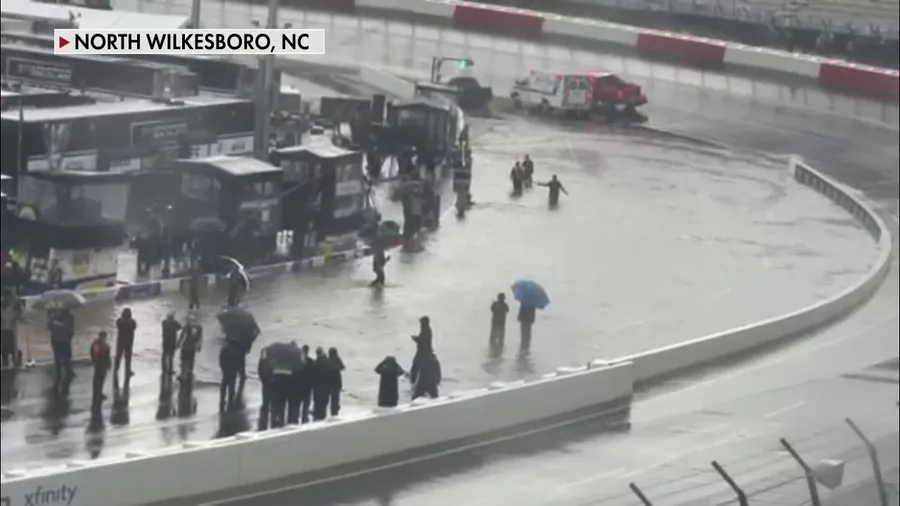 Flooding impacts North Wilkesboro Speedway in North Carolina