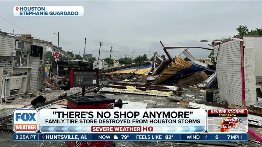 Dad survives Houston derecho as family business collapses on him