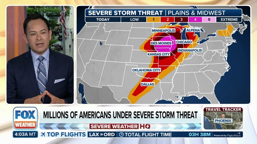 Multiday severe storm threat hangs over Midwest