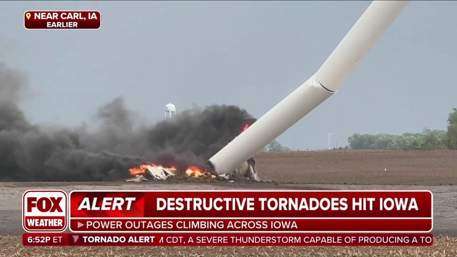 'I've never seen anything like it' storm tracker about destruction to wind turbines