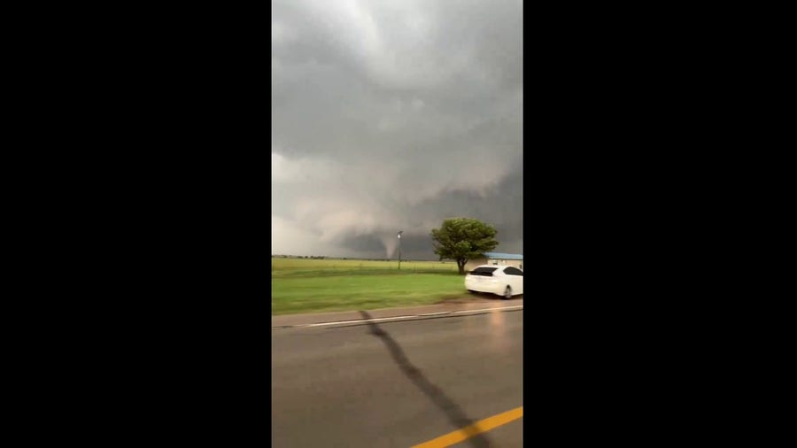 Tornado spotted near Windthorst, Texas