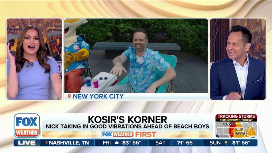 FOX Weather's Nick Kosir stirs up 'good vibrations' ahead of The Beach Boys in NYC