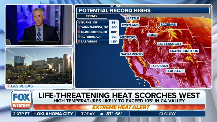 Life-threatening heat scorches West