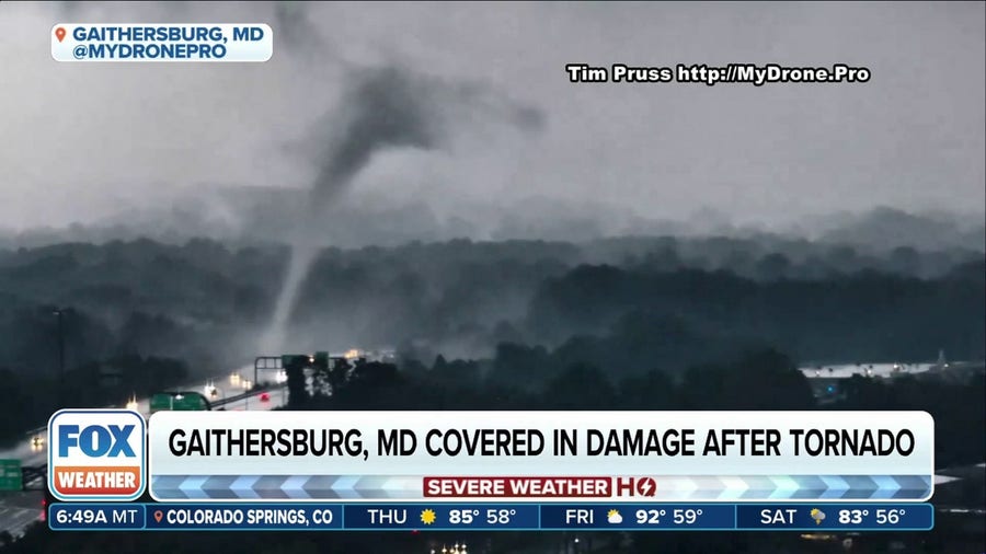 Tornado traps 5 in Gaithersburg, MD home