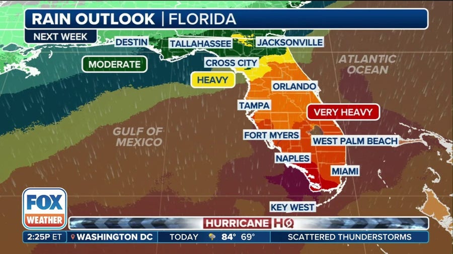 Tropical moisture headed for Florida after record-breaking heat