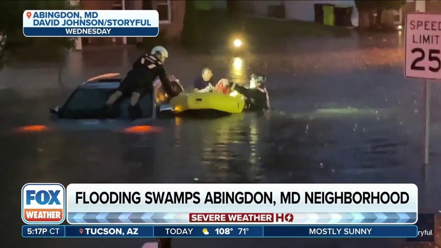 Tornadic supercells spawn flooding in Maryland