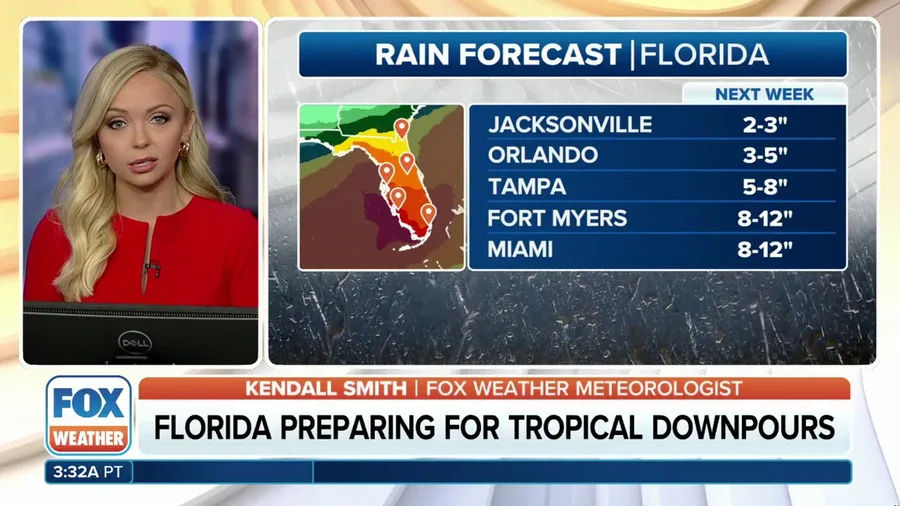 Florida preparing for tropical downpours next week