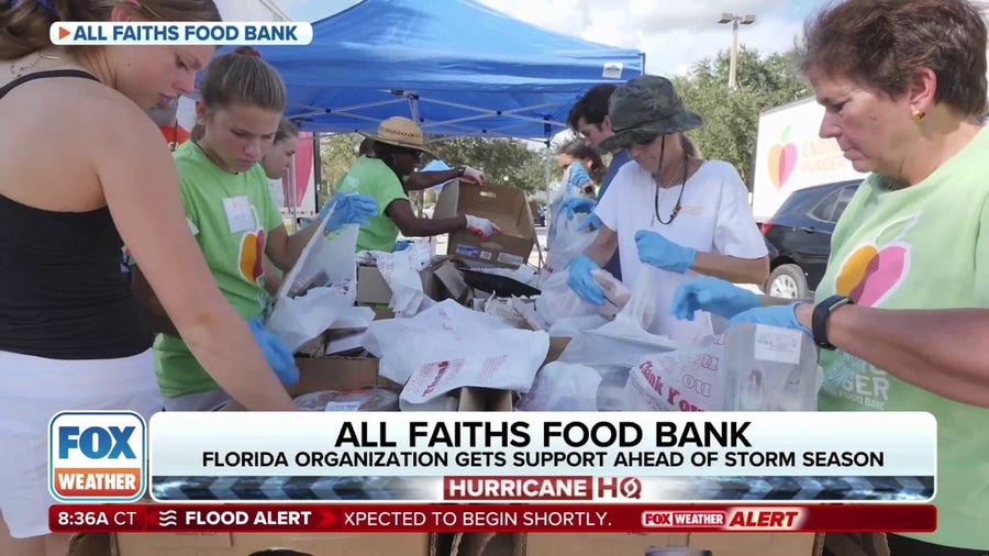 Florida food bank gets support as hurricane season begins