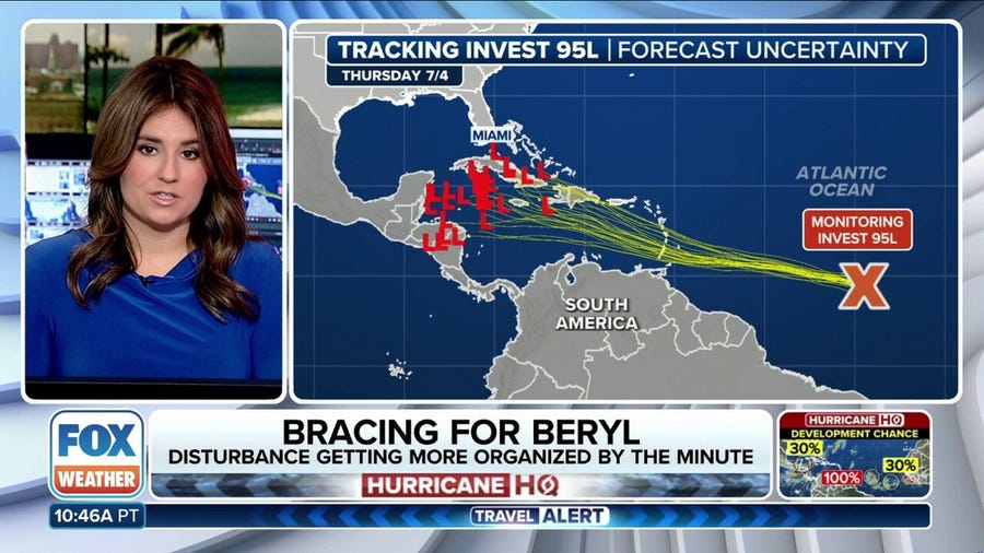 Bracing for Beryl: Atlantic disturbance getting more organized by the minute