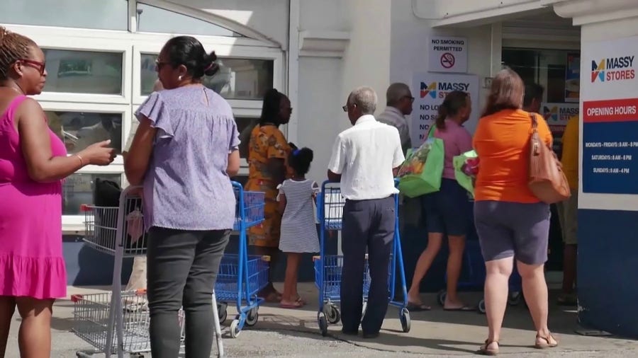 Watch: Residents gather last-minute supplies as Hurricane Beryl moves closer to Caribbean