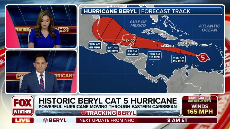 Where does Hurricane Beryl go next? South Texas on edge of forecast cone
