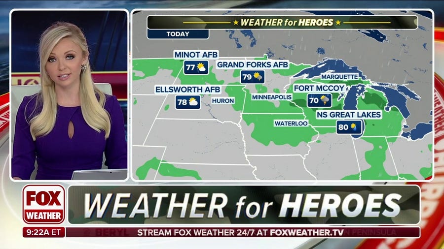 Weather for Heroes: Military bases along southern Plains face steamy, stormy Friday