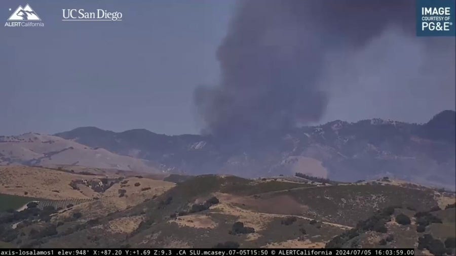 Video from outside the Lake Fire in Santa Barbara County