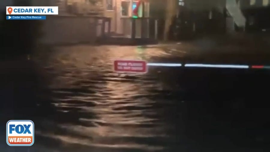 Hurricane Debby's storm surge rocks Florida’s Cedar Key