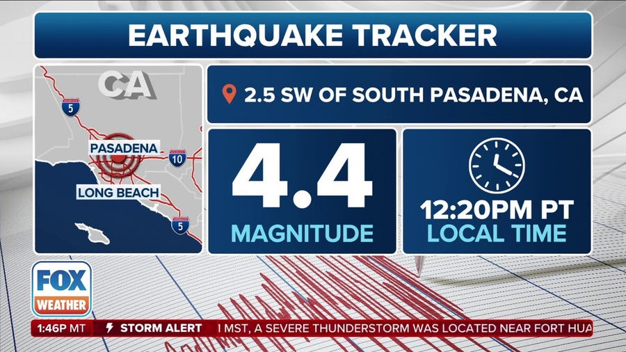 Earthquake shakes Los Angeles area Monday afternoon