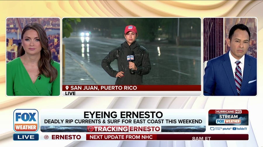 Flooding, power outages reported as Tropical Storm Ernesto lashes Puerto Rico