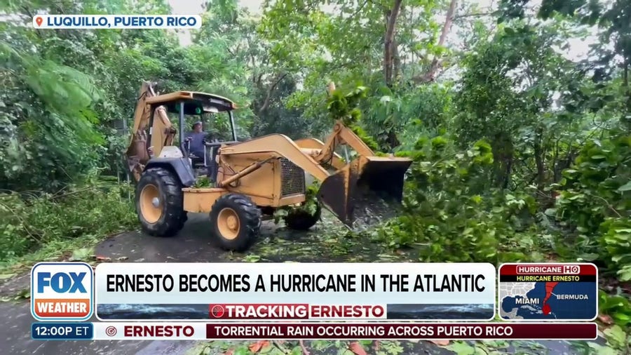 Hurricane Ernesto brings flooding, power outages to Puerto Rico