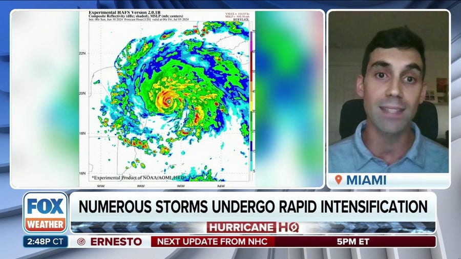 Meteorologists working on ways to predict rapid intensification of tropical systems