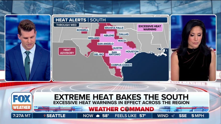 Houston under Excessive Heat Warning as temperatures in Texas soar above 100 degrees