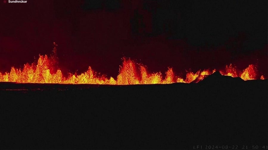 Watch: Iceland volcano suddenly erupts again, lighting up sky as seismic unrest continues