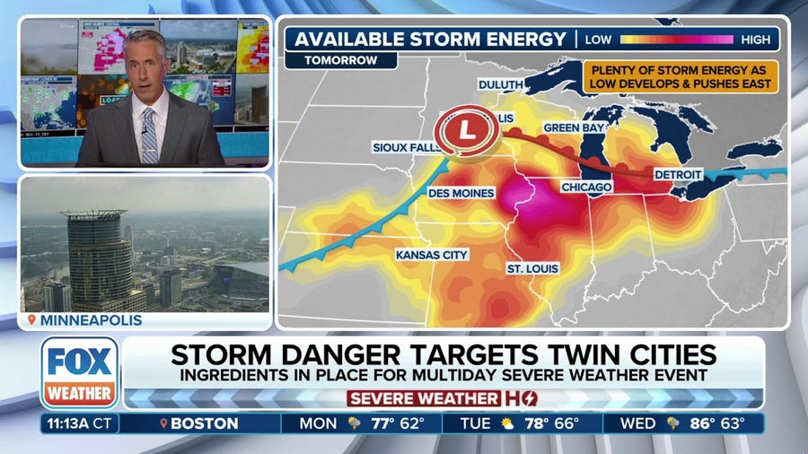 Severe weather threat targets Midwest