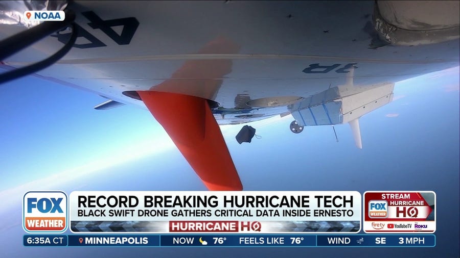 New hurricane drone breaks records during Ernesto flights