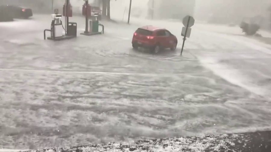 Heavy hailstorm wallops upstate New York