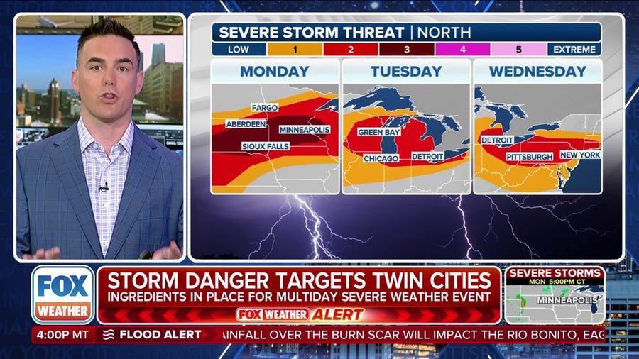 Severe storms threaten Midwest overnight and into Tuesday