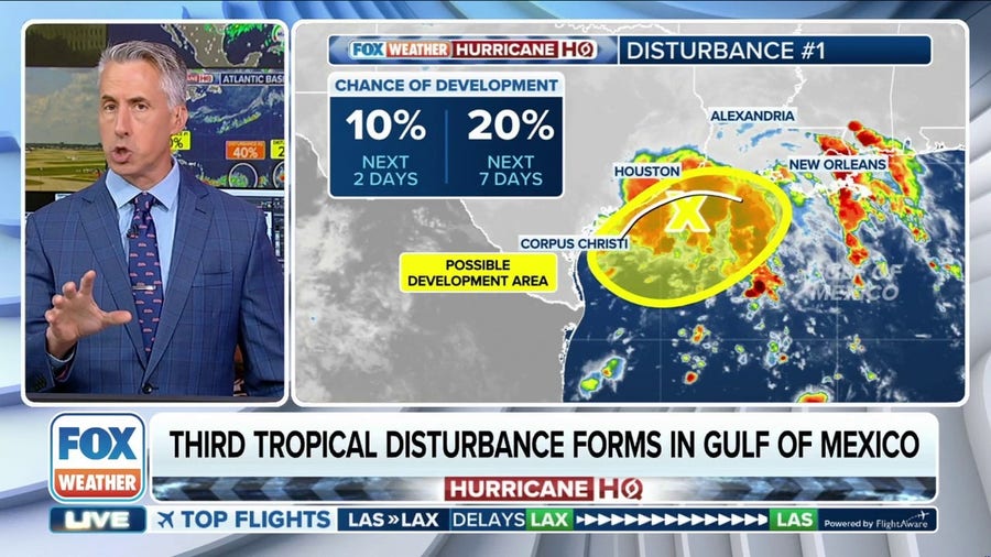 Gulf of Mexico tropical disturbance being monitored for possible development