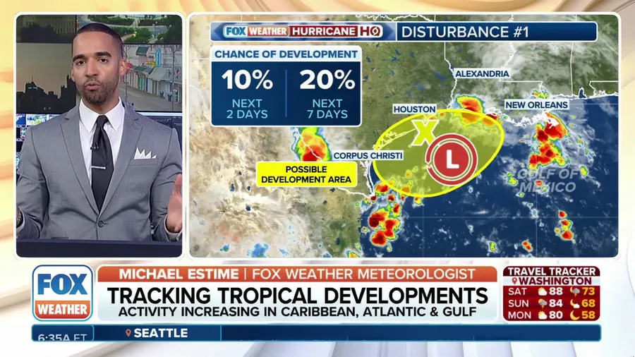 Cluster of storms in Gulf of Mexico being watched for tropical development