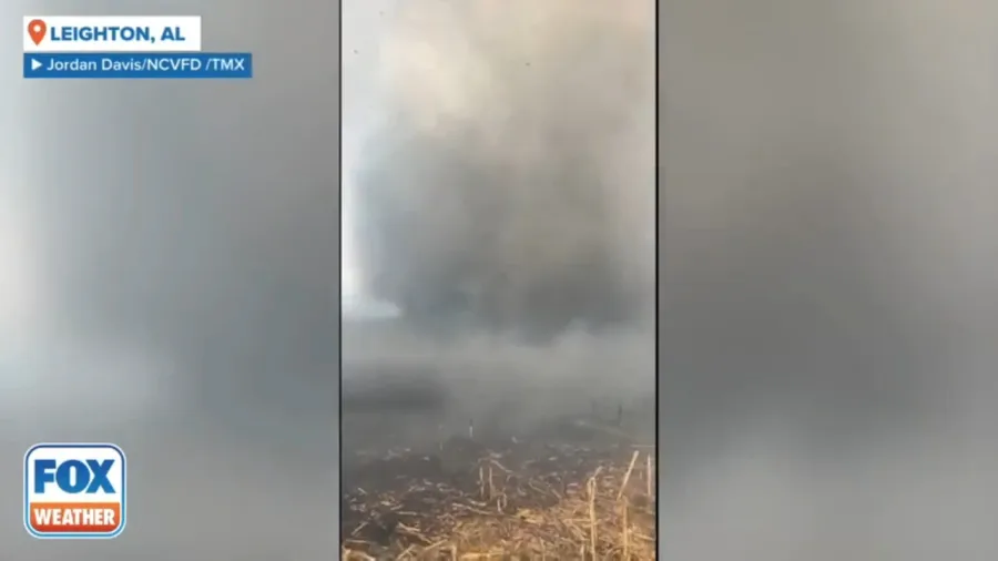 'Smokenado' whips through Alabama cornfield