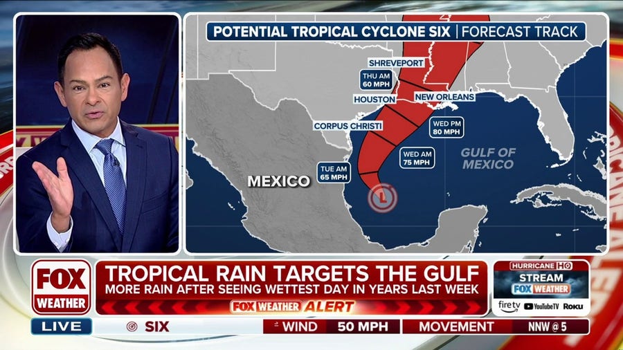 Texas-Louisiana Gulf Coast prepares for what is expected to become Tropical Storm Francine