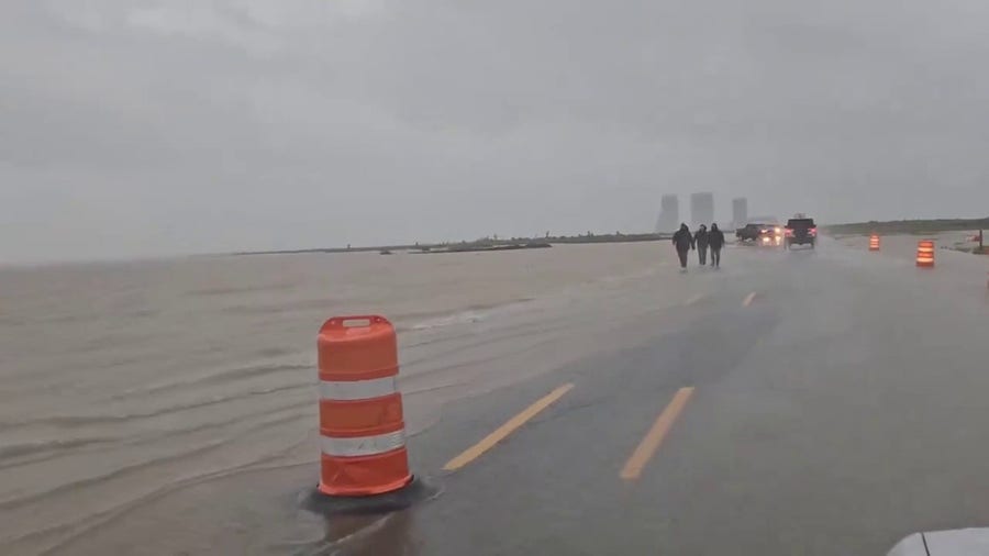 Flooding swamps SpaceX Starbase in Texas