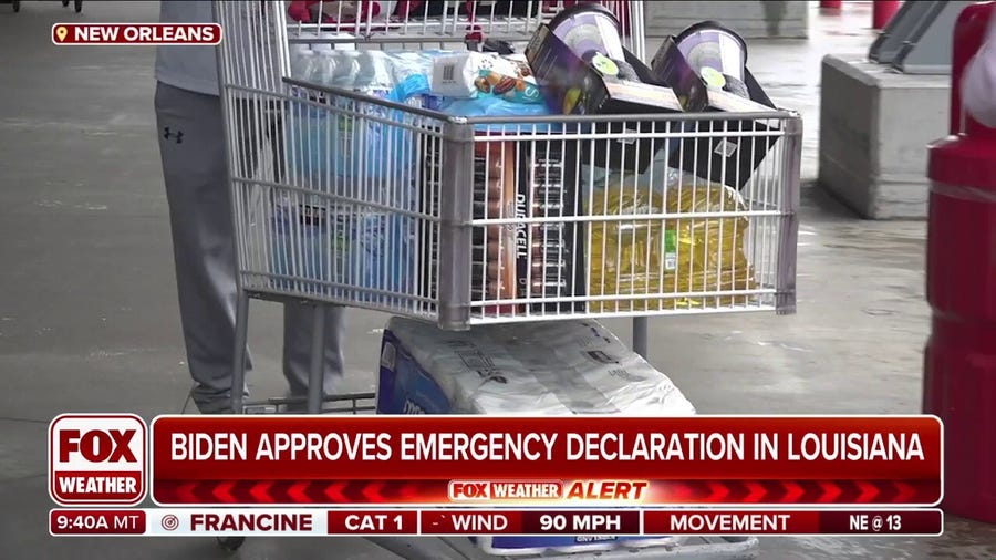 Louisiana residents rush to prep for Hurricane Francine