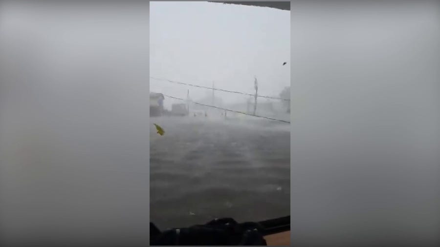 Hurricane Francine pounds Dulac, Louisiana with storm surge