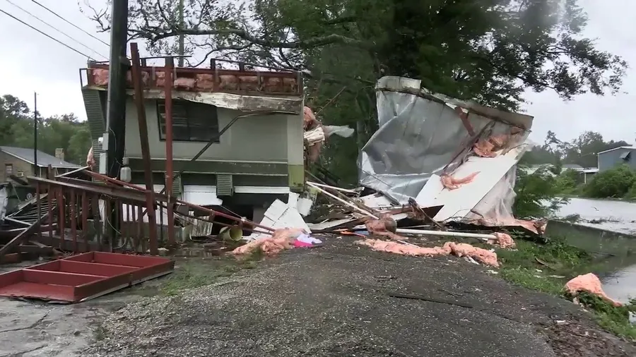 Watch: Francine's effects cause significant damage to homes, infrastructure in Louisiana