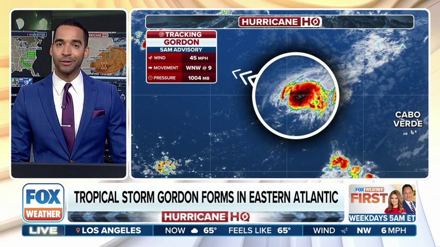 Tropical Storm Gordon spins away in the Atlantic