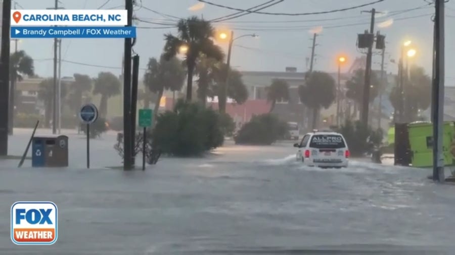 Carolina Beach, NC sees combination of saltwater, freshwater flooding