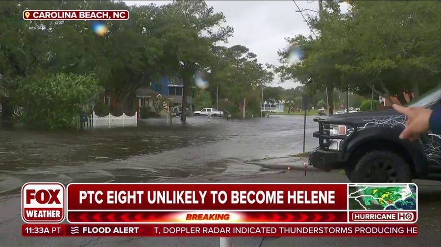 Potential Tropical Cyclone 8 floods North Carolina towns