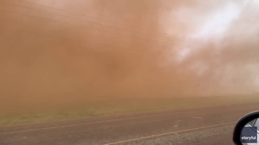 Watch: Vehicle engulfed by massive Texas dust devil