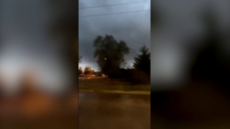 Muncie, IN driver captures video of funnel cloud