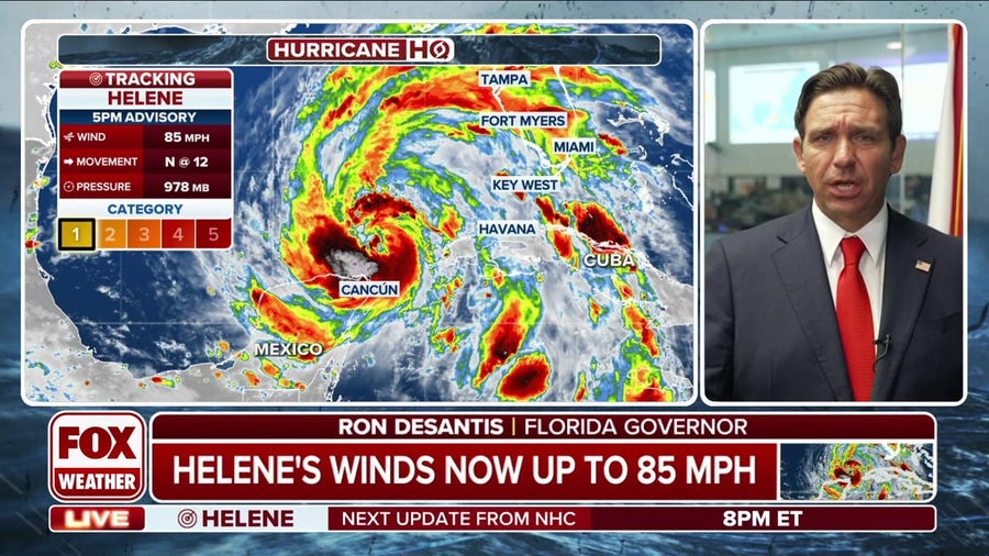 Florida Gov. Ron DeSantis shares updates on how the state is preparing for Helene