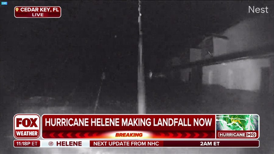 Hurricane Helene makes landfall between Tampa and Tallahassee