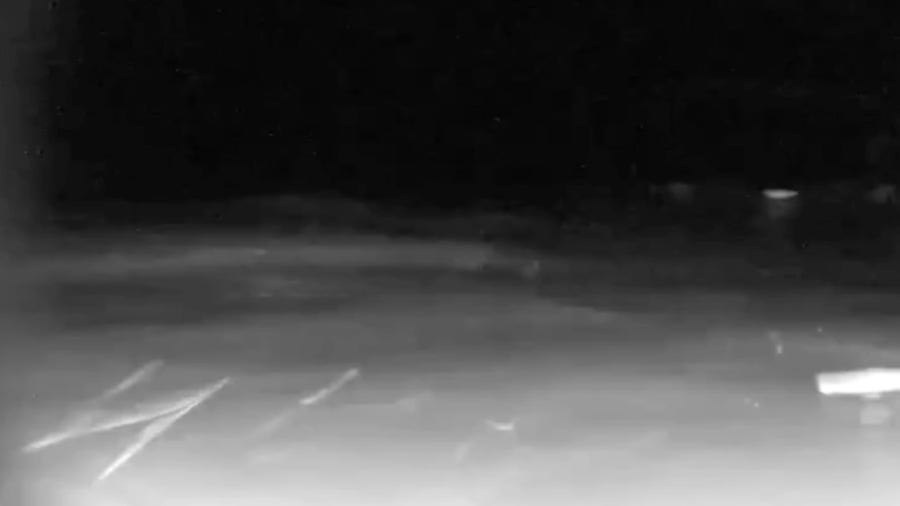 Watch: Storm surge closes in on elevated camera in Cedar Key, Florida